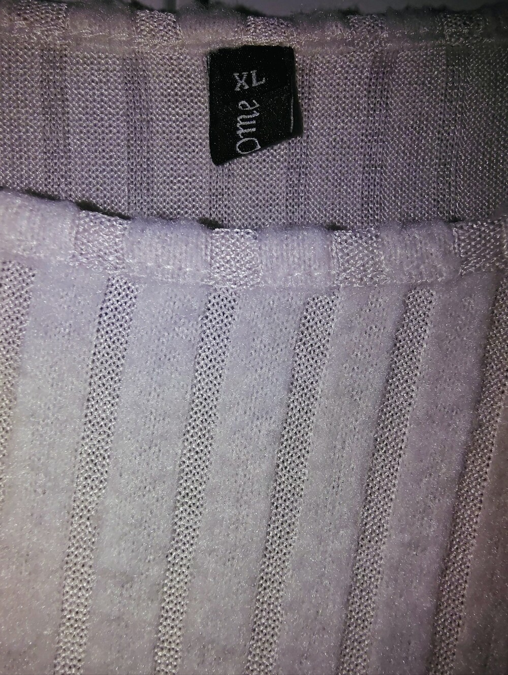 Cream Ribbed Short-Sleeve Knit Top and Black Button Henley Tee - Picture 3 of 8